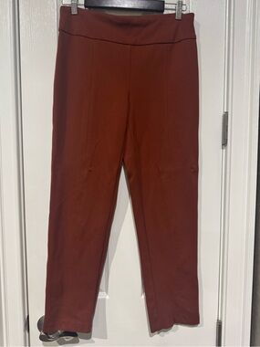 new directions Rust Brown Straight-Leg Ponte Pants